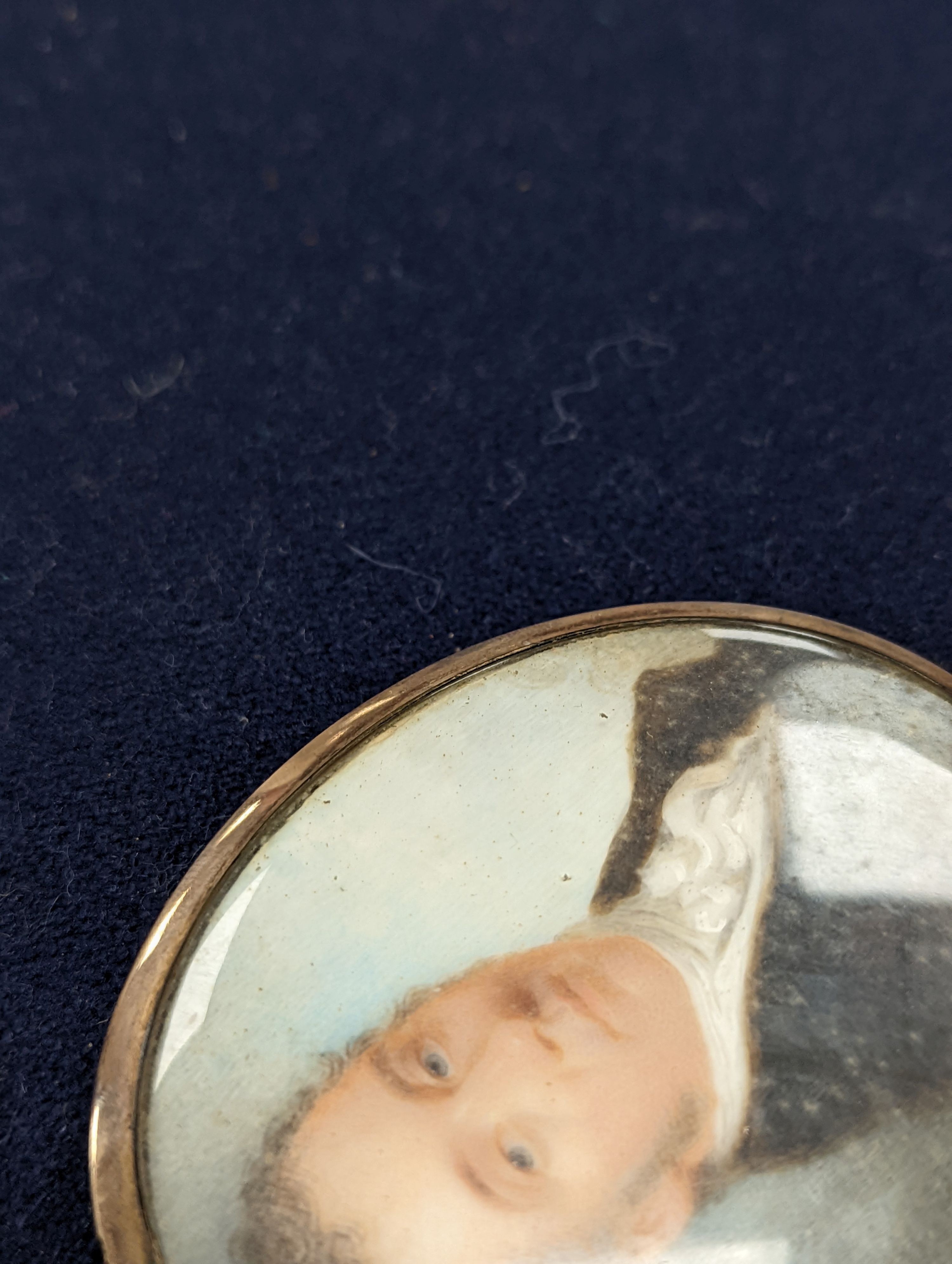 A 19th century portrait miniature of a gentleman